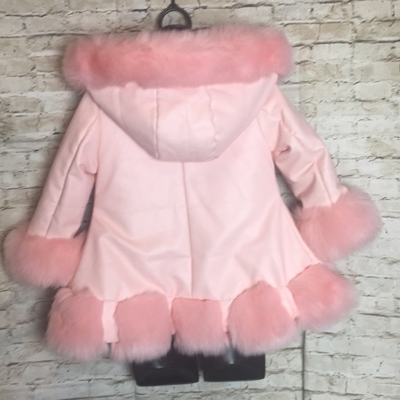 Girls Faux Fur Jacket 4-6yo - Picture 3 of 8